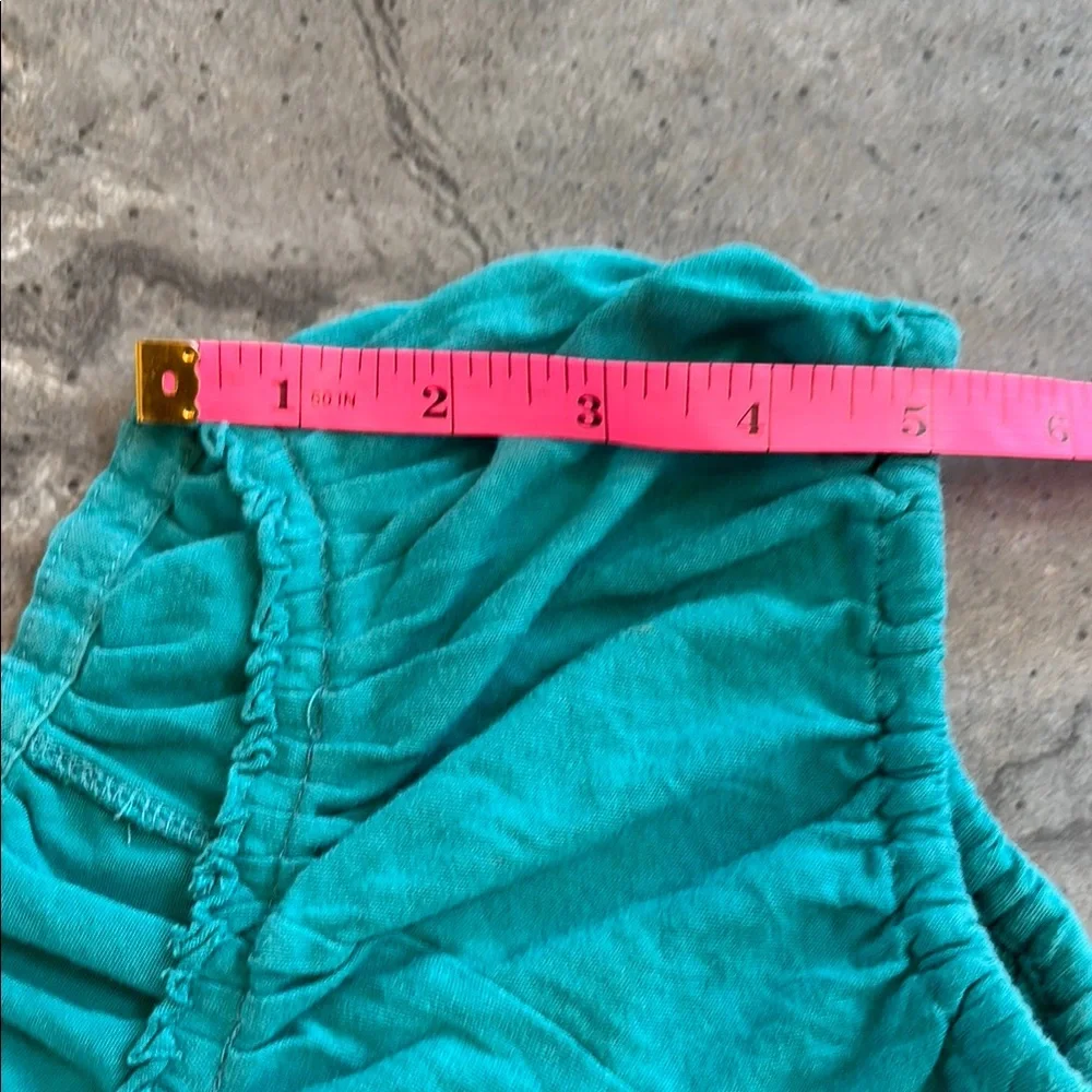 J. Crew Women’s Teal Blue Short Sleeve Shirt, Flutter Sleeve, Buttons, Size S - Picture 9 of 17